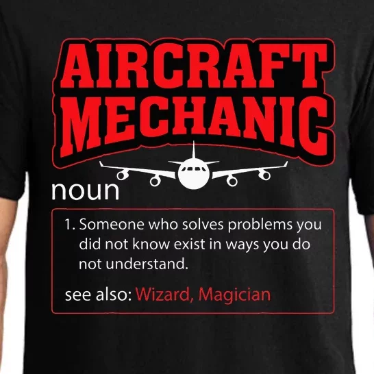 Aircraft Mechanic Airplane Pajama Set