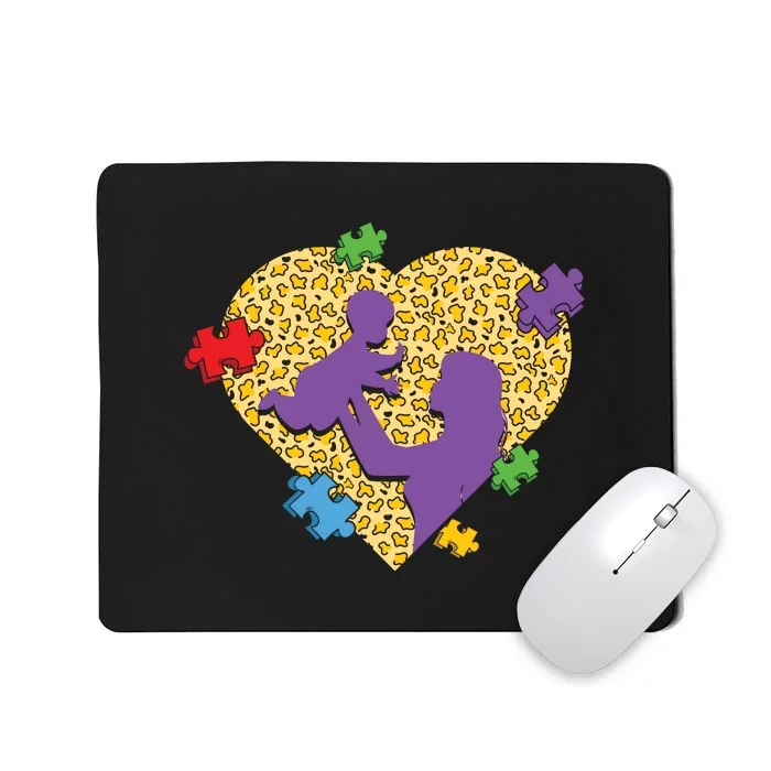 Autism Mother And Child Mother's Day Autism Awareness Day Mousepad