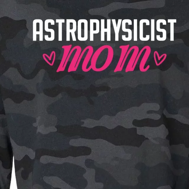 Astrophysicist Mom Astrophysics Watching Planets Telescope Gift Cropped Pullover Crew