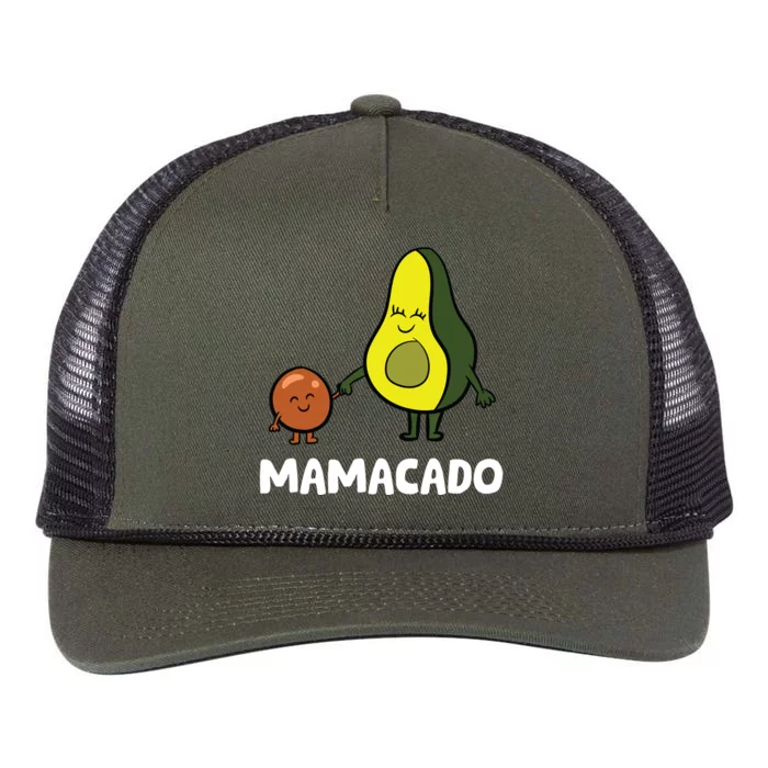 Avocado Mama Avocado Mom Funny Avocado Mamacado Retro Rope Trucker Hat Cap