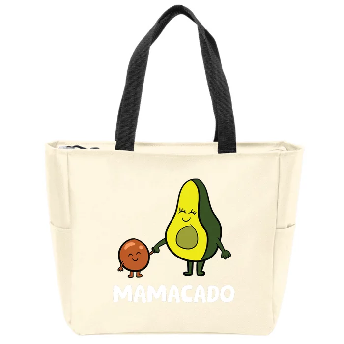 Avocado Mama Avocado Mom Funny Avocado Mamacado Zip Tote Bag