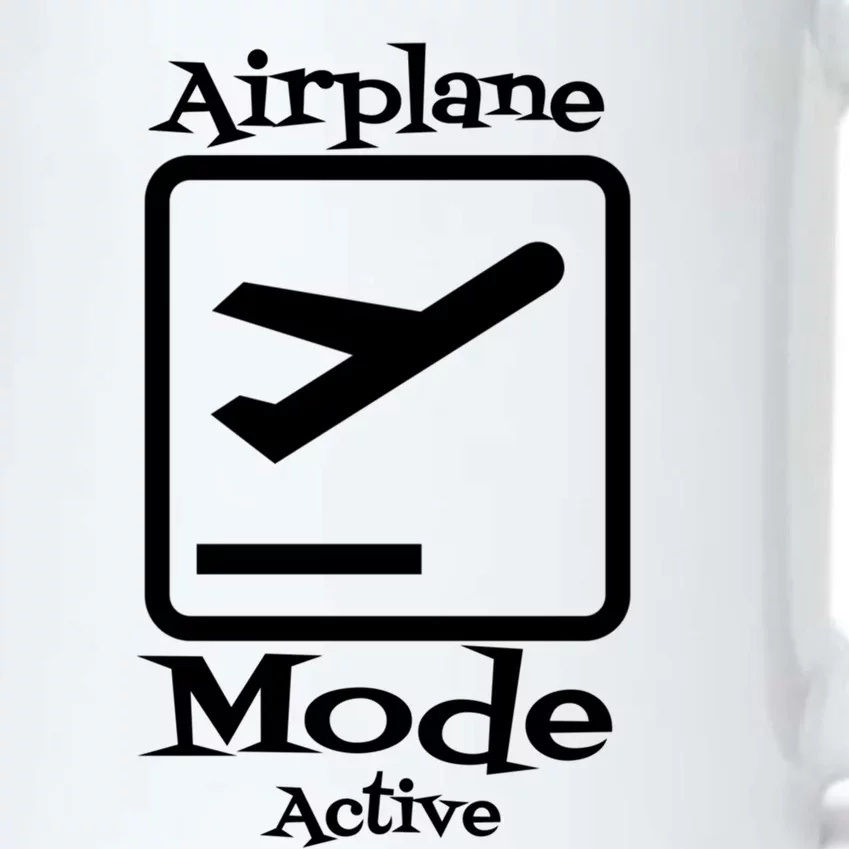 Airplane Mode Active Frequent Flyer World Traveler Cute Gift Black Color Changing Mug