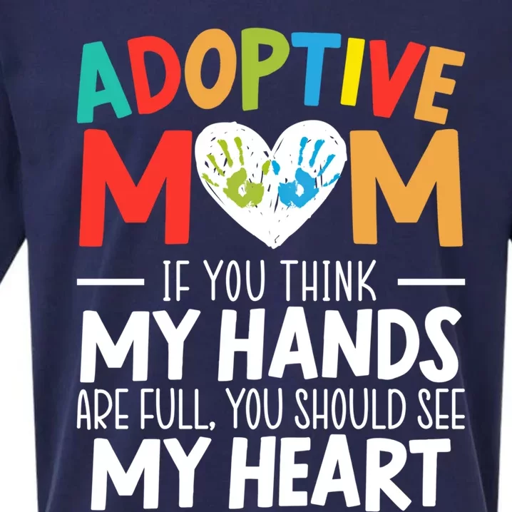 Adoptive Mom Adoption Announcet Foster Mother Gotcha Day Gift Sueded Cloud Jersey T-Shirt