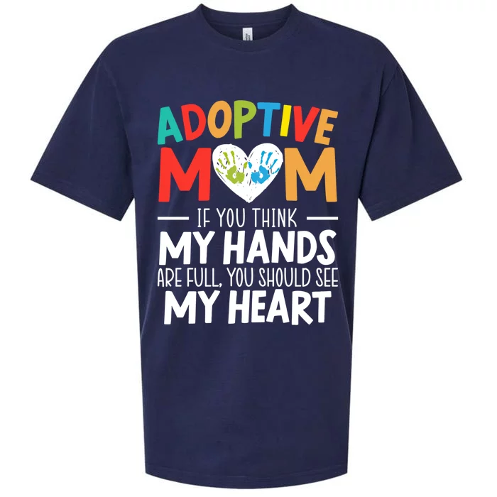 Adoptive Mom Adoption Announcet Foster Mother Gotcha Day Gift Sueded Cloud Jersey T-Shirt