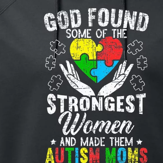 Autism Mom ASD Awareness Autism Spectrum Disorder Mother Performance Fleece Hoodie