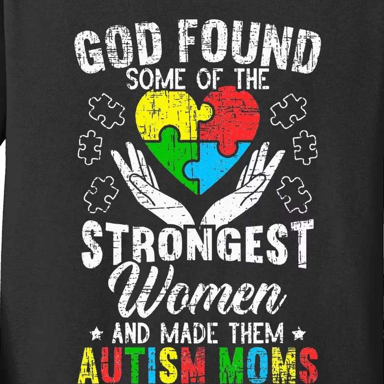 Autism Mom ASD Awareness Autism Spectrum Disorder Mother Kids Long Sleeve Shirt