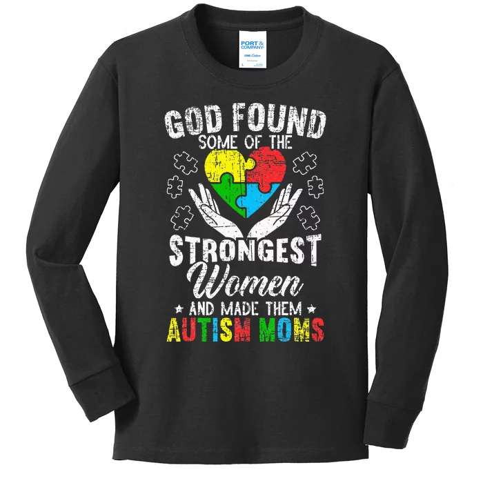 Autism Mom ASD Awareness Autism Spectrum Disorder Mother Kids Long Sleeve Shirt