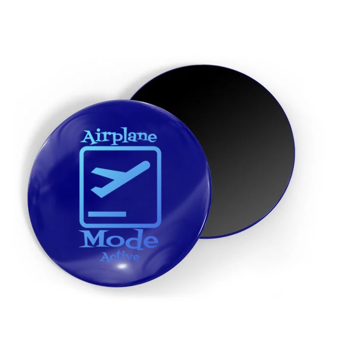 Airplane Mode Active Frequent Flyer World Traveler Cute Gift Magnet