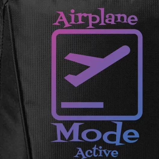 Airplane Mode Active Frequent Flyer World Traveler Cute Gift City Backpack