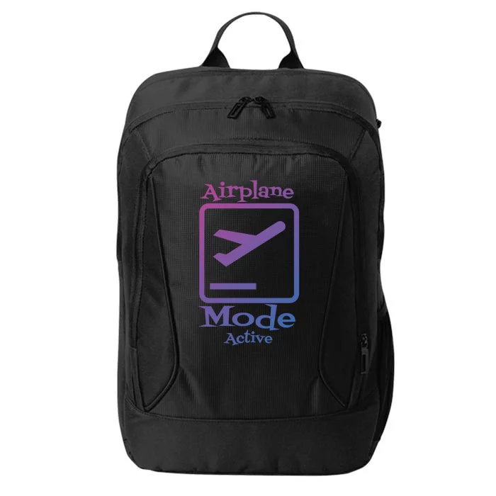 Airplane Mode Active Frequent Flyer World Traveler Cute Gift City Backpack