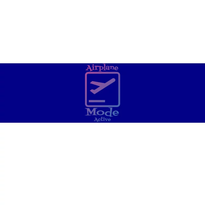 Airplane Mode Active Frequent Flyer World Traveler Cute Gift Bumper Sticker