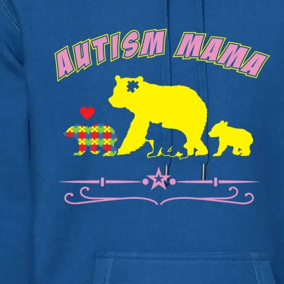 Autism Mama Autism Awareness Great Gift Premium Hoodie