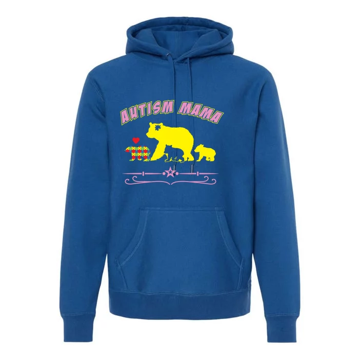 Autism Mama Autism Awareness Great Gift Premium Hoodie