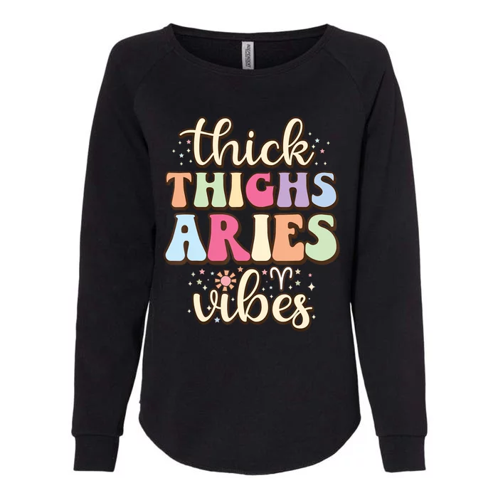 Aries March April Birthday Retro Astrology Aries Zodiac Sign Womens California Wash Sweatshirt