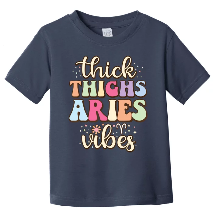 Aries March April Birthday Retro Astrology Aries Zodiac Sign Toddler T-Shirt