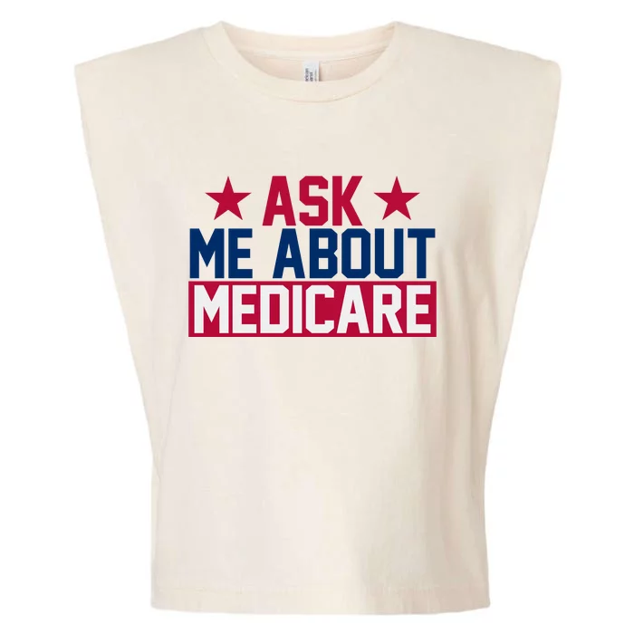 Ask Me About Medicare  We Finally Beat Medicare Joe Biden Garment-Dyed Women's Muscle Tee