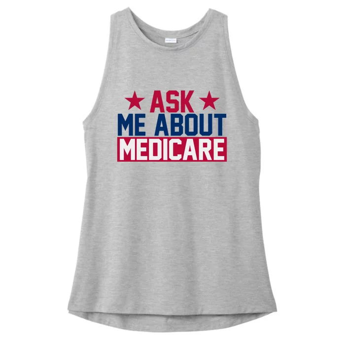 Ask Me About Medicare  We Finally Beat Medicare Joe Biden Ladies Tri-Blend Wicking Tank