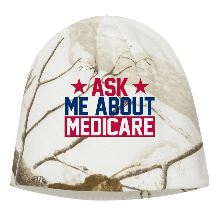 Ask Me About Medicare  We Finally Beat Medicare Joe Biden Kati - Camo Knit Beanie