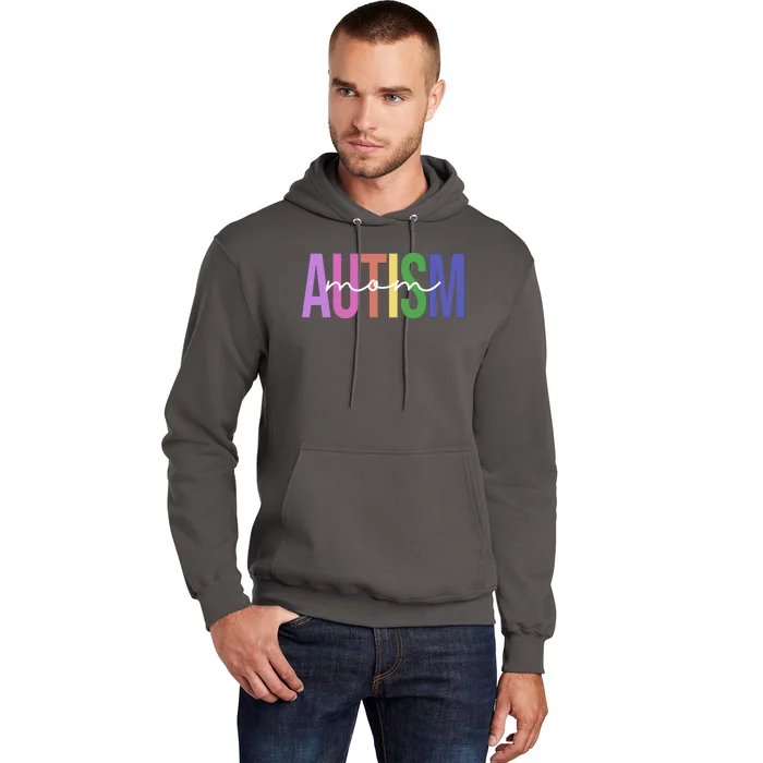 Autism Mom Awareness Colorful Hoodie