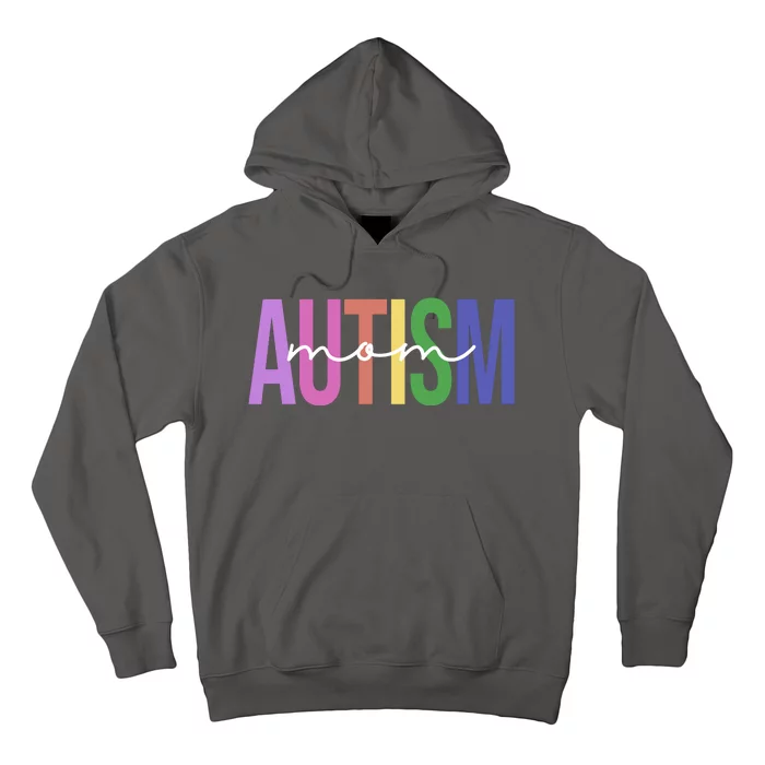 Autism Mom Awareness Colorful Hoodie