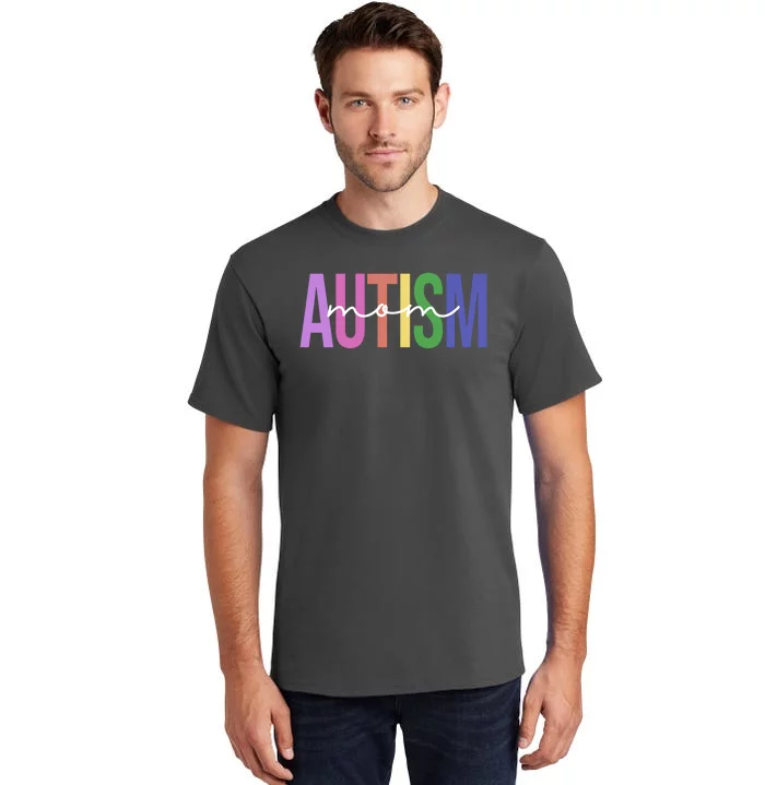 Autism Mom Awareness Colorful Tall T-Shirt