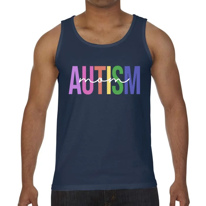 Autism Mom Awareness Colorful Comfort Colors® Tank Top