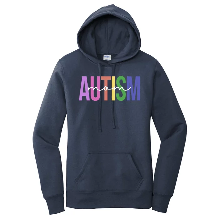 Autism Mom Awareness Colorful Women's Pullover Hoodie