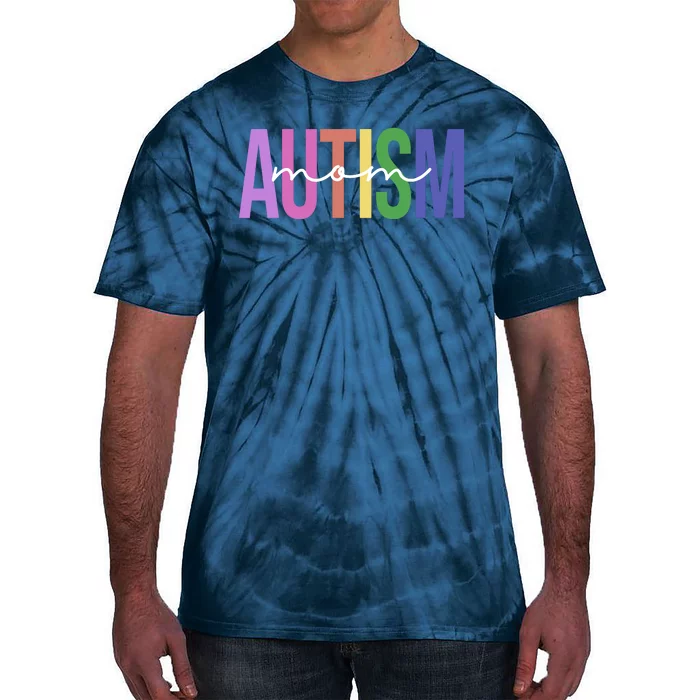 Autism Mom Awareness Colorful Tie-Dye T-Shirt