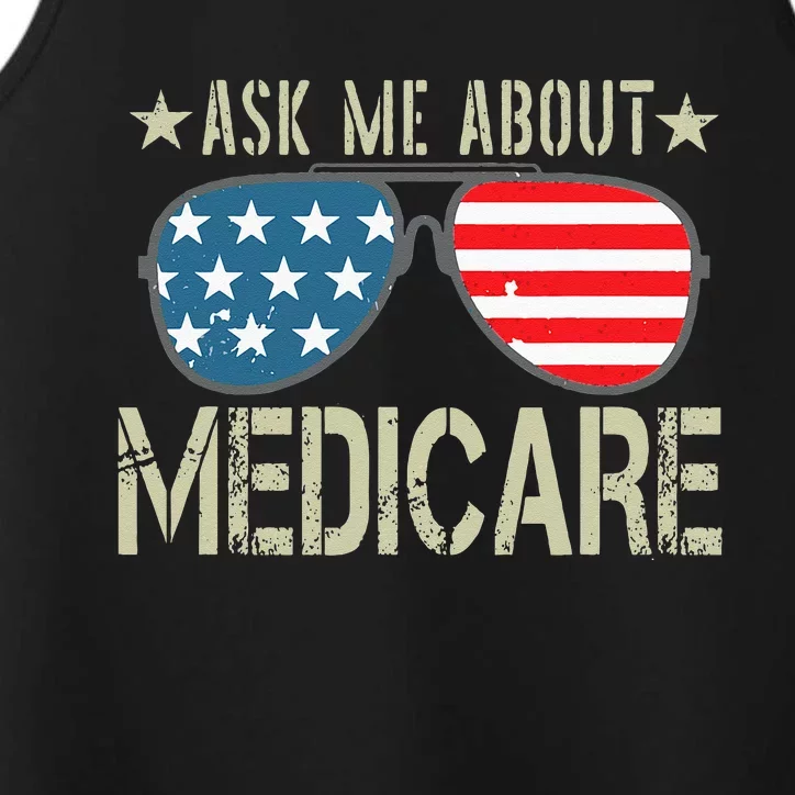 Ask Me About Medicare Health Insurance Sales Broker Performance Tank