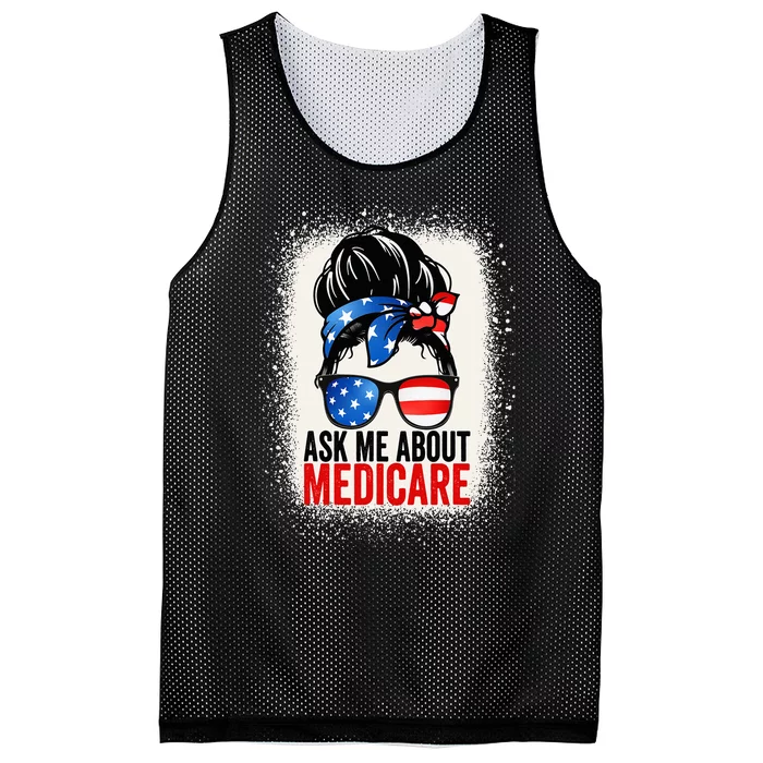 Ask Me About Medicare Insurance Agent Broker Sales Marketing Mesh Reversible Basketball Jersey Tank