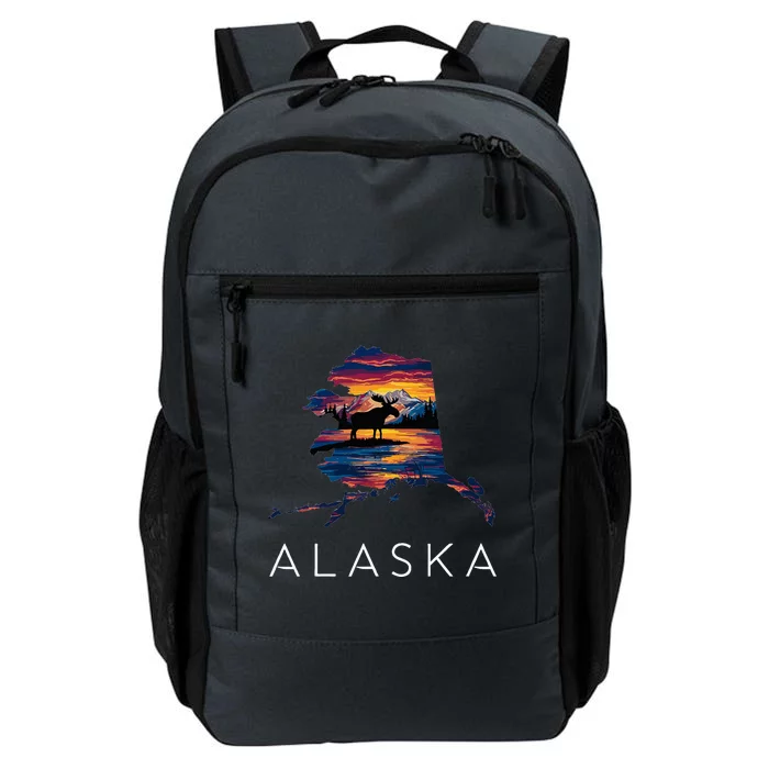 Alaskan Moose Animal Alaska Map Daily Commute Backpack