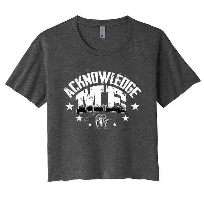 Acknowledge Me Women's Crop Top Tee