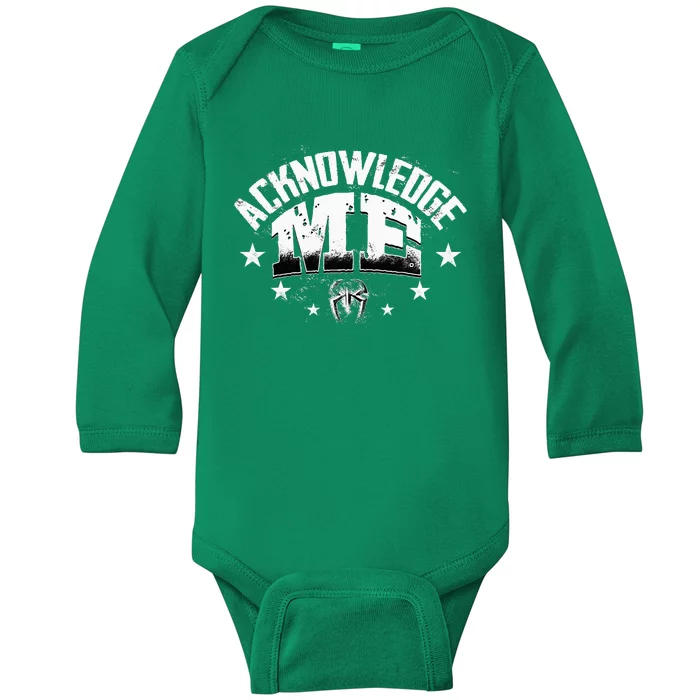 Acknowledge Me Baby Long Sleeve Bodysuit