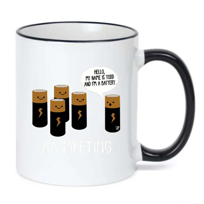 Aa Meeting Black Color Changing Mug