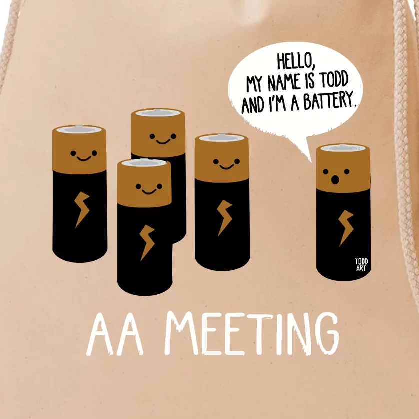 Aa Meeting Drawstring Bag