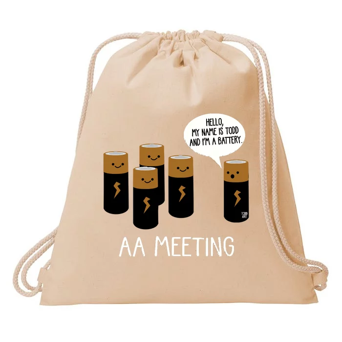 Aa Meeting Drawstring Bag