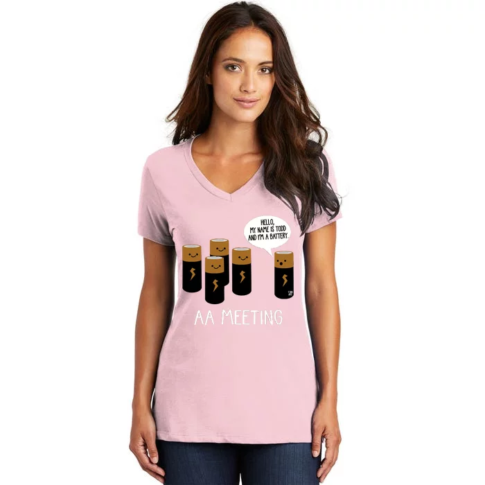 Aa Meeting Women's V-Neck T-Shirt