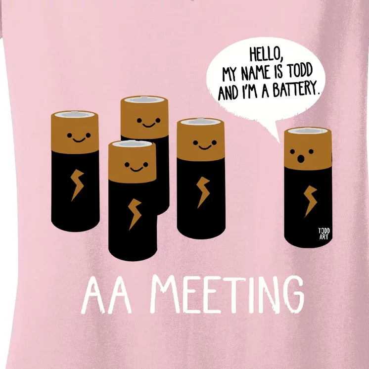 Aa Meeting Women's V-Neck T-Shirt