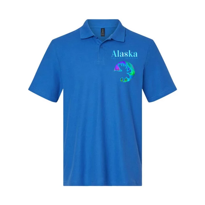 Alaska Moose Aurora Borealis The Last Frontier Funny Gift Softstyle Adult Sport Polo