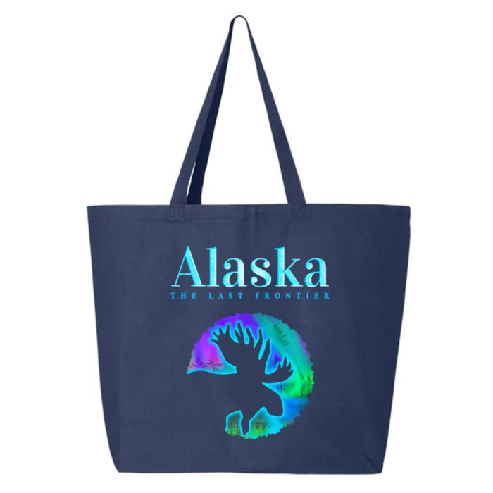 Alaska Moose Aurora Borealis The Last Frontier Funny Gift 25L Jumbo Tote