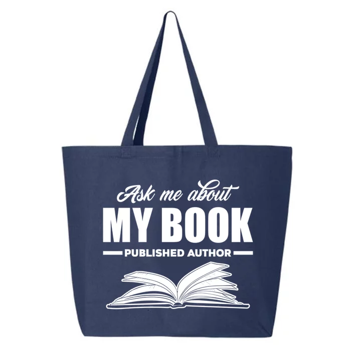 Ask Me About My Book Published Author Writer Gift 25L Jumbo Tote