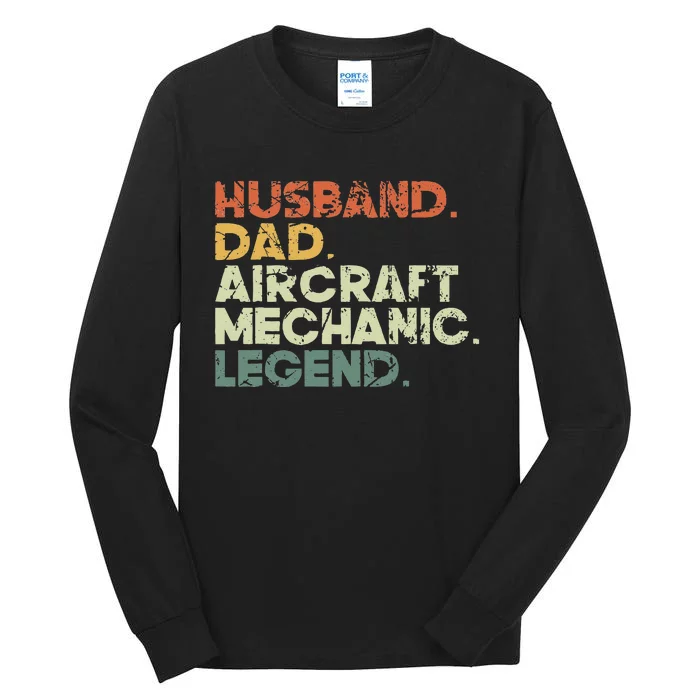 Airplane Mechanic Aircraft Maintenance Pilot Technician Tall Long Sleeve T-Shirt