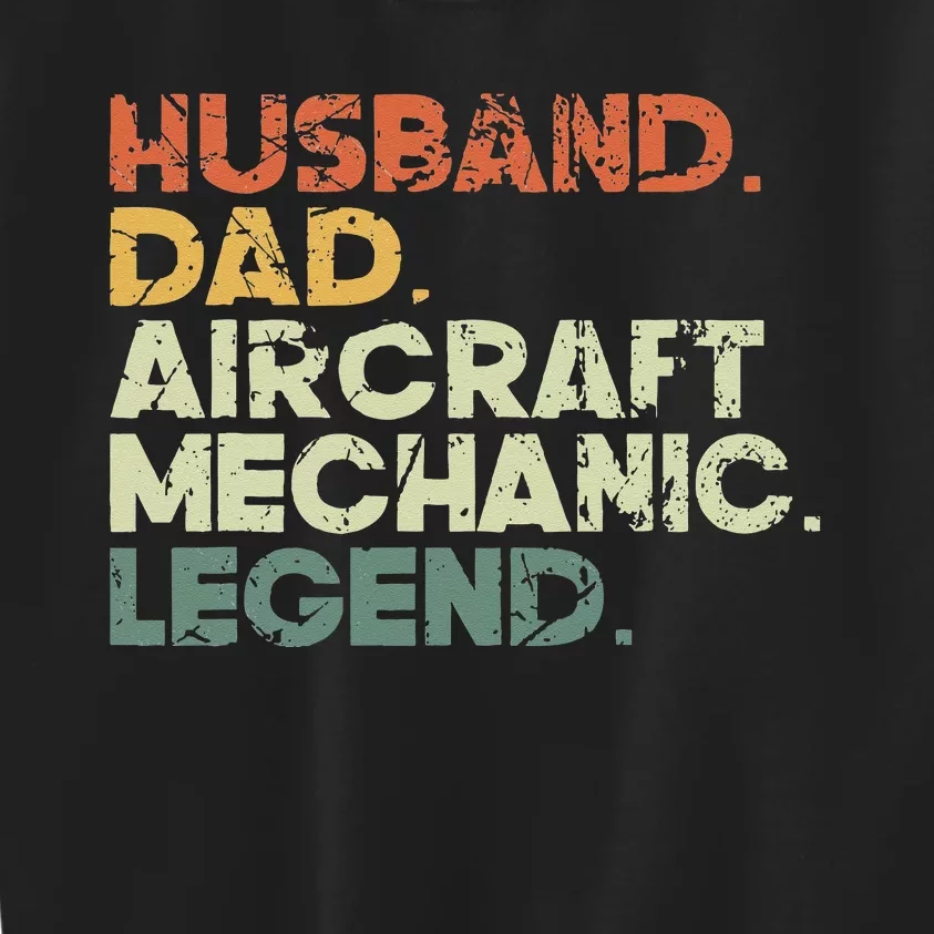 Airplane Mechanic Aircraft Maintenance Pilot Technician Kids Sweatshirt