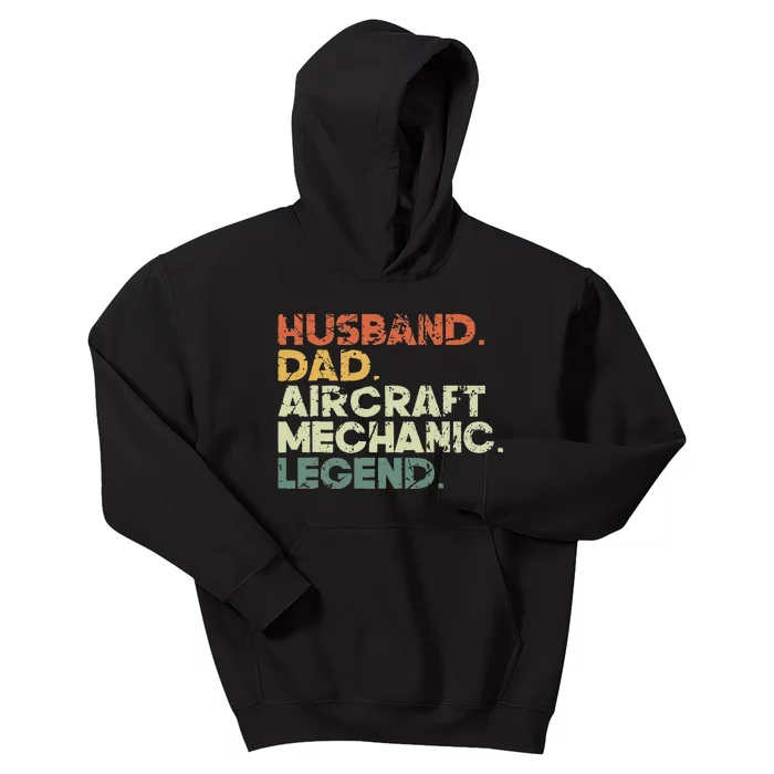 Airplane Mechanic Aircraft Maintenance Pilot Technician Kids Hoodie