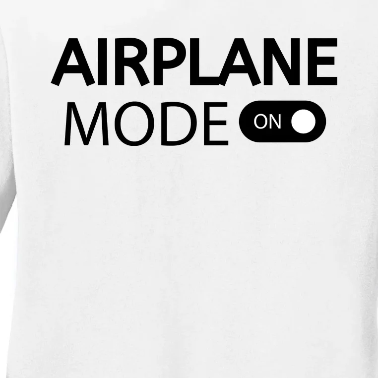 Airplane Mode Ladies Long Sleeve Shirt