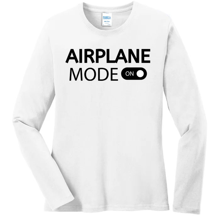 Airplane Mode Ladies Long Sleeve Shirt