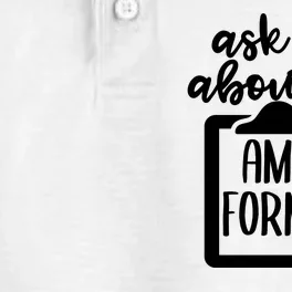 Ask Me About Our Ama Forms AMA Forms Shirt, Medical Professional Shirt, Nurse Dry Zone Grid Performance Polo