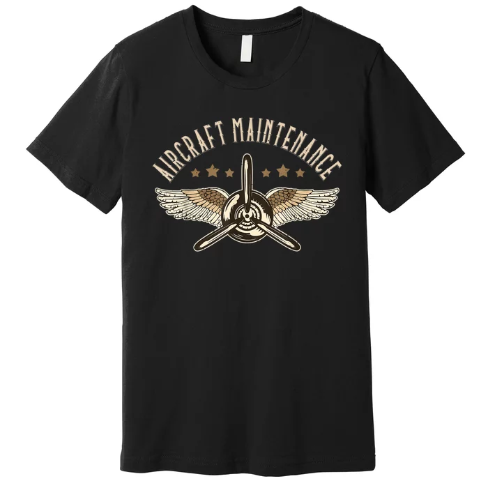 Aircraft Maintenance Airplane Mechanics Aircraft Mechanic Premium T-Shirt