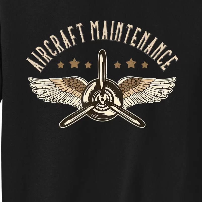 Aircraft Maintenance Airplane Mechanics Aircraft Mechanic Tall Sweatshirt