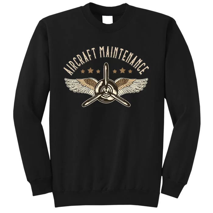 Aircraft Maintenance Airplane Mechanics Aircraft Mechanic Tall Sweatshirt